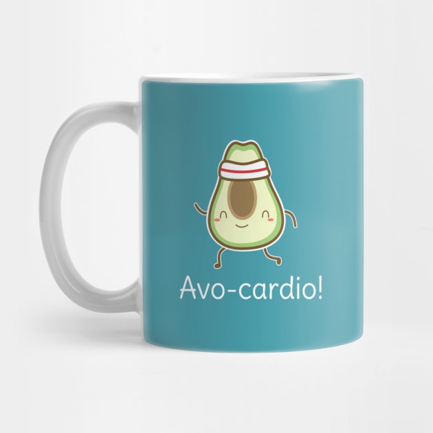 Funny Avocado Cardio Pun T-Shirt by happinessinatee